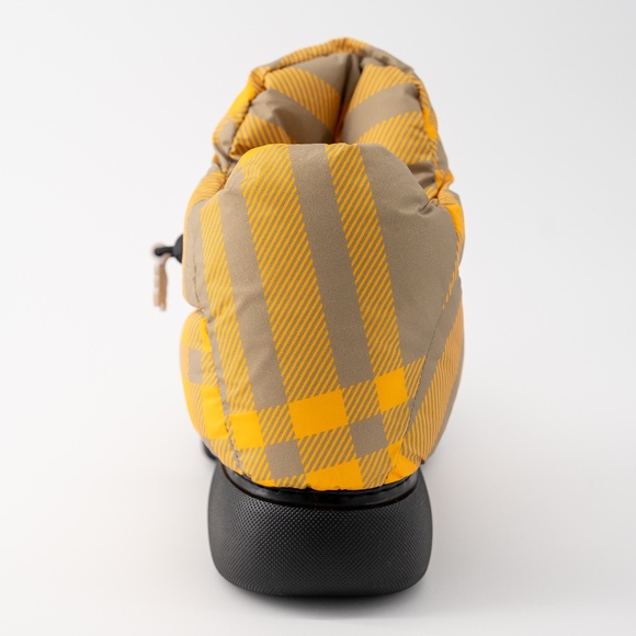 size 41eu 8us Burberry Pillow Boots Hunter Yellow Check Padded Drawstring - Picture 8 of 15